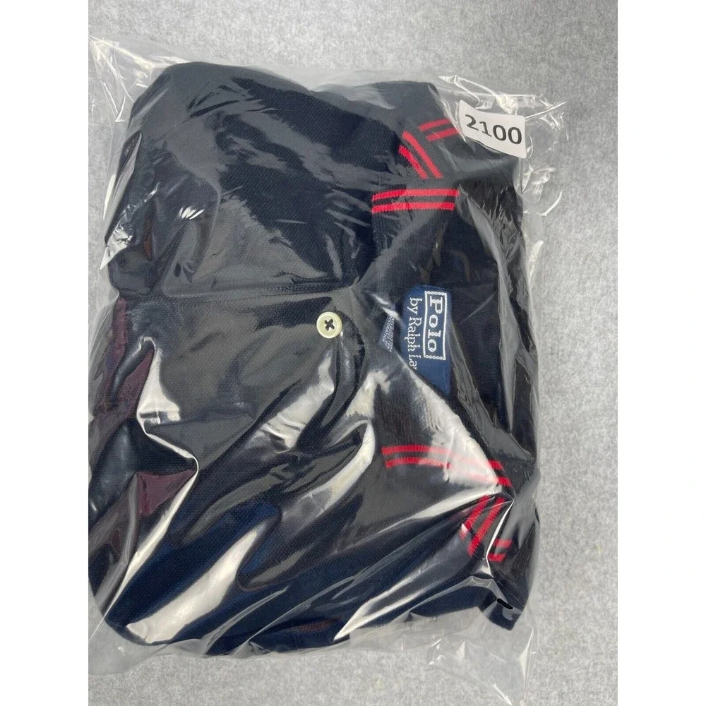 Polo Ralph Lauren Polo Shirt‎ Men's Size 2X Big & Tall Black Pocket Crest Short